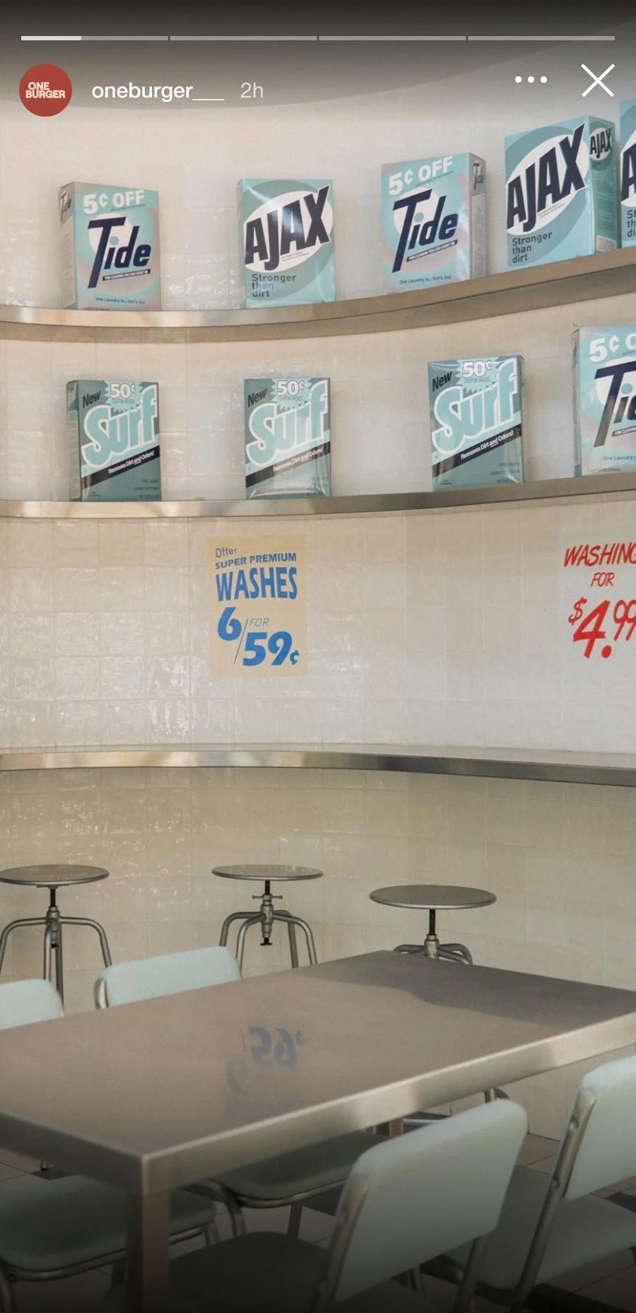 Discover One Burger Laundry edition